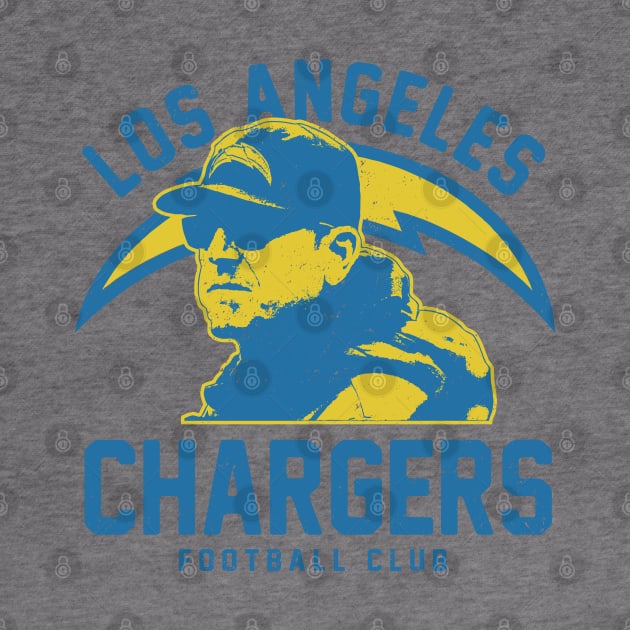 Jim Harbaugh Chargers by Buck Tee